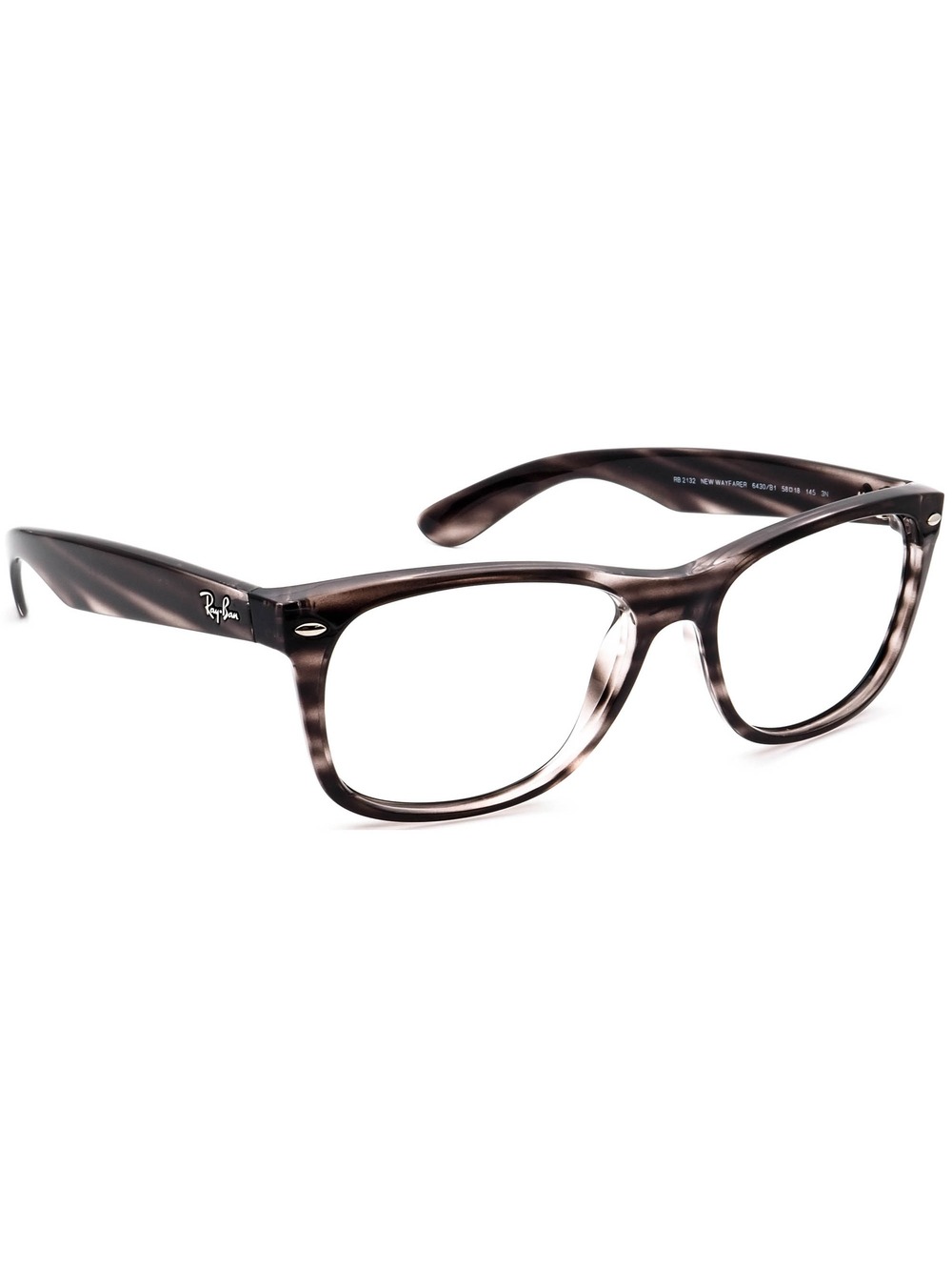 Ray-Ban RB 2132 New Wayfarer 6430/B1 Sunglasses (no lenses)